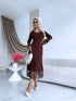 Adīta kleita "EMBER FIRE 552" - CHOCO